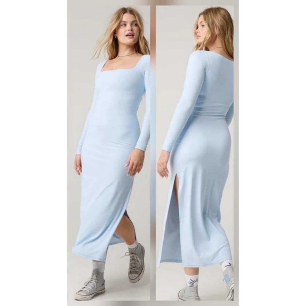 OFFLINE By Aerie Real Me XTRA Night Out Maxi Dress Square Neck US- M